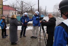 OSCE observers record shelling damage of hospitals, homes in Donetsk